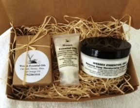 Medium Gift Box Orange and Lavender